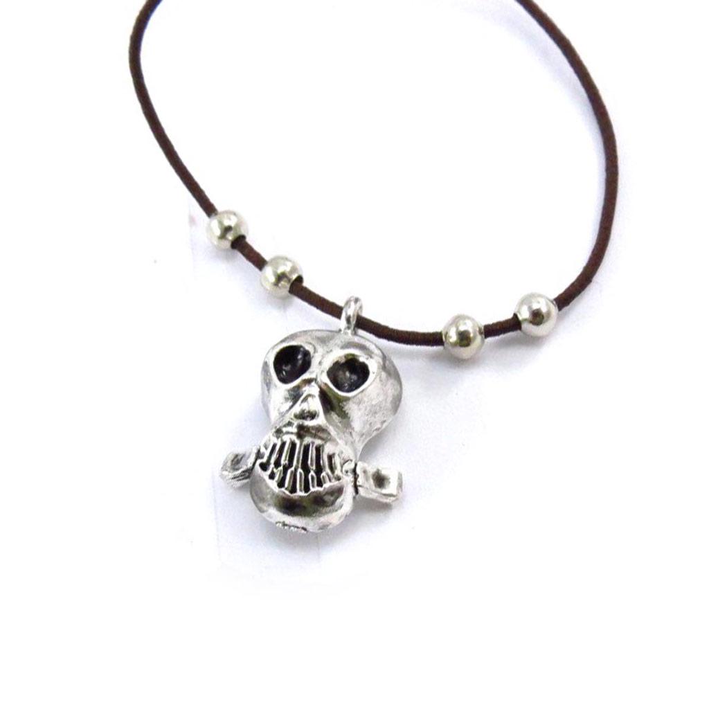 Les Trésors De Lily [J7226] - Brown 'Skull' Designer Bracelet