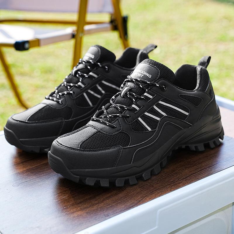 Large Size New Couple Hiking Shoes Mesh Breathable Outdoor Sports Shoes Camping Off-road Hiking Men's and Women's Shoes
