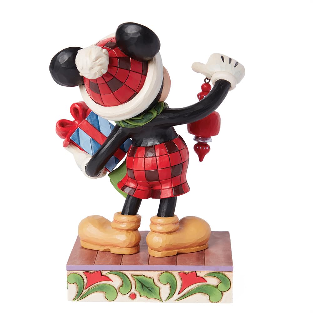 Enesco Disney Traditions by Jim Shore Santa Mickey Mouse Limited Edition Figurine, 7.75 Inch, Multicolor