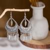Vintage European & American Style Hollow Fashion Pendant Earrings for Women