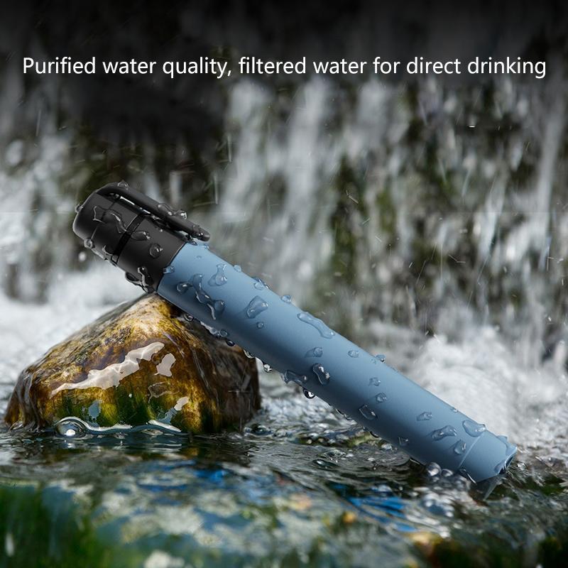 1pcs Outdoor Mini Water Filter Straw Emergency Portable Water Filtration System For Camping Hiking Outdoor Water Purifier