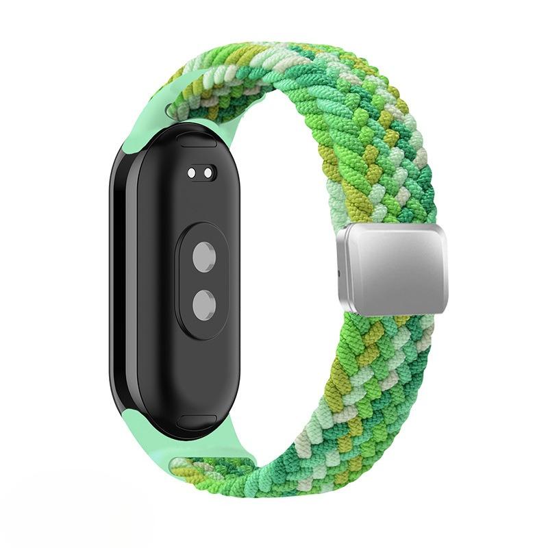 Braided Nylon WatchBand Strap For Xiaomi Mi Band 10 Smart Wristband Braided Elastic Weave Bracelet Miband 8 9 Watchstrap