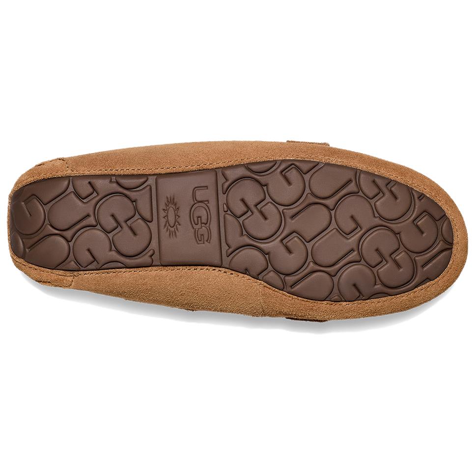 UGG Cow Split Leather Casual Shoes Women's Chestnut 1166891-CHE