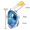 Underwater Scuba Anti Fog Full Face Diving Mask Snorkeling Breathing Masks Safe Waterproof Waterproof Swimming Equipment for Young Adults