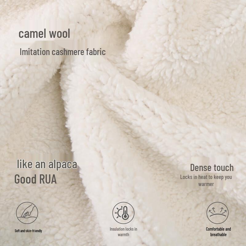 Metersbonwe Women's Alpaca Fleece Round Neck Long Sleeve Sweatshirt