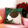 Fun Cartoon Bull Terrier Series Cushion Cover Premium Soft Pillowcase SkinFriendly  MultiPurpose for Home Office Travel