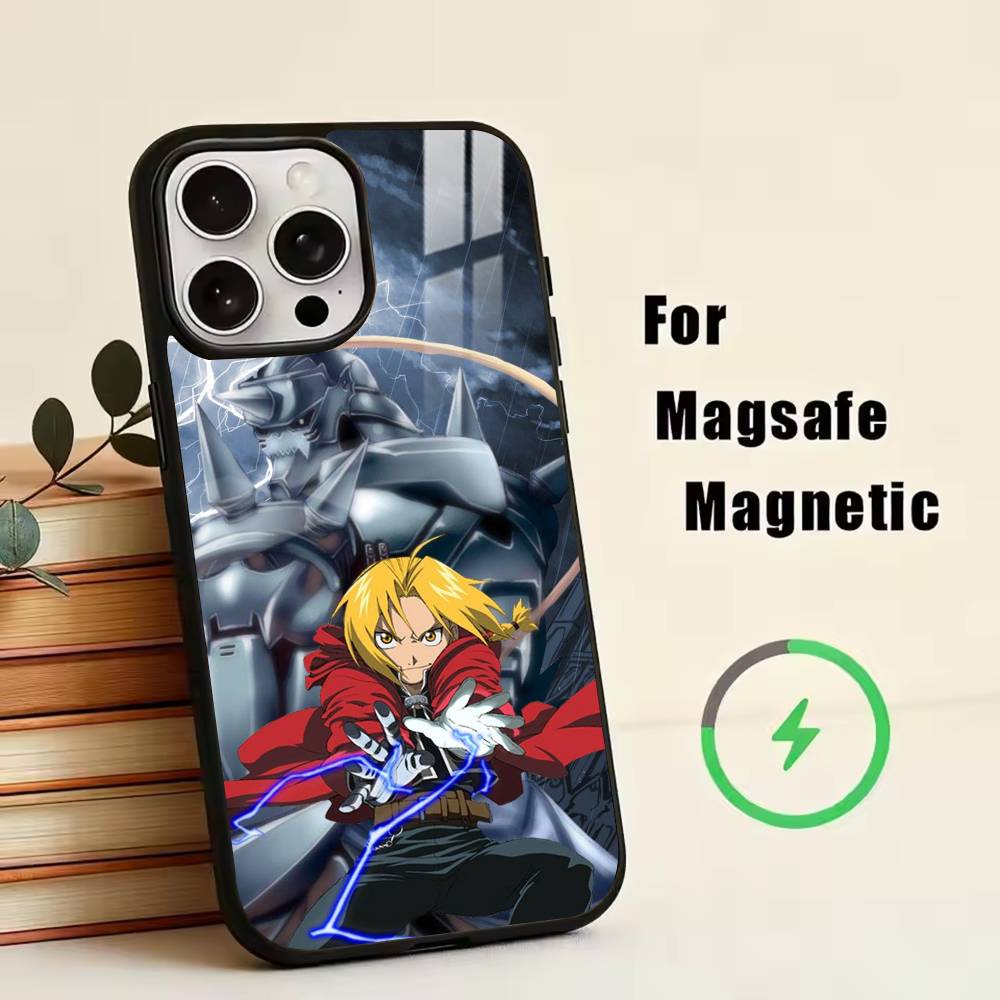 

FA BROTHERHOOD Phone Case For iPhone17,16,15,14,13,12,11 Plus,Pro Magnetic with Magsafe Wireless Charging iPhone17Promax