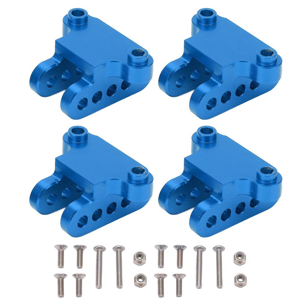 2Pack RC Front Rear Axle Lower Shock Mount Bracket Aluminium for LOSI 1 8 LMT SOLID AXLE Monster TruckBlue