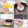 2PCS Double Side Dishwashing Sponge Dish Washing Brush Pan Pot Dish Wash Sponges Household Cleaning Reusable Kitchen Tools