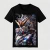 High Rise Mobile Fighter Short-Sleeved T-Shirt Men's Summer Style High-Quality Versatile Design Anime Print Trendy