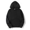 Unisex Solid Color Hoodie - European Size, Plus Velvet, Autumn/Winter Versatile Hip Hop Style (220g)