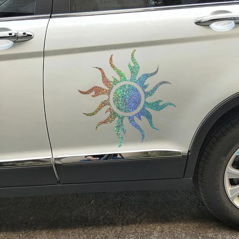 Creative TRIBAL SUN Car Stickers Cover Scratches Window Vinyl  Decal for Motorcycle Laptop Phone Helmet Decoration