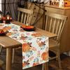 Fall Table Runner Watercolor Pumpkin Autumn Harvest Thanksgiving Table Runners Holiday Dining Room Kitchen Table Party Decoration 13 X 72 Inch