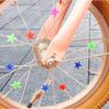 Colorful Bike Wheel Spokes Star/Heart Shape Bike Wheel Spoke Accessories Bike Decor Beads for Kids