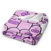 Cute Cartoon Duck  Plush Blankets Boy Girl  Flannel Throw Blanket  Chair Bed Soft Warm Design Quality Bedspread Birthday Present