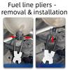 7/8/9 Inch Fuel Line Pliers Built-In Return Spring Universal Quick Release Pliers Anti-Slip Handle Fuel Removal Tool