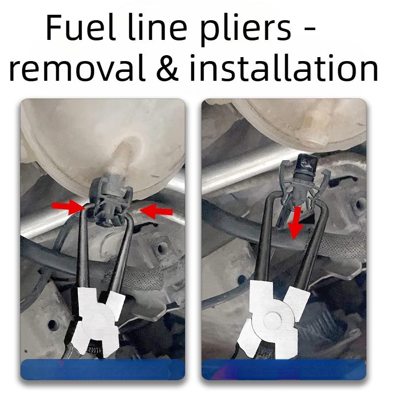 7/8/9 Inch Fuel Line Pliers Built-In Return Spring Universal Quick Release Pliers Anti-Slip Handle Fuel Removal Tool