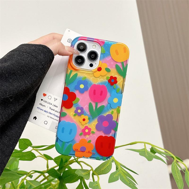 Colorful Tulip Stand for iPhone 14-17 & Apple 15-16 Cases