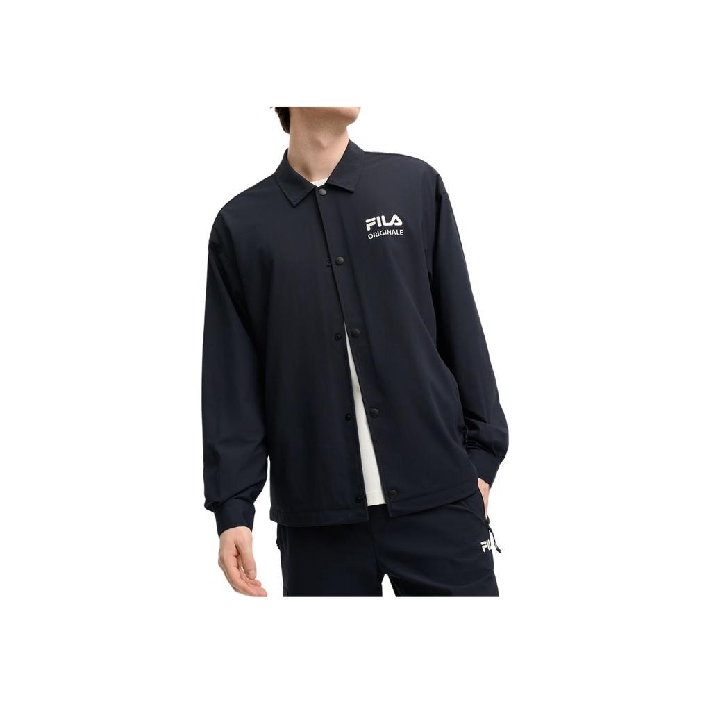 New FILA ORIGINALE 2025Q1 Coat Men's Jet Black F11M519501FBK