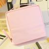 Extra Large Capacity Cosmetic Bag Multi-Compartment Multi-Layer Pen Bag High Aesthetic Solid Color Storage Bag Cosmetics