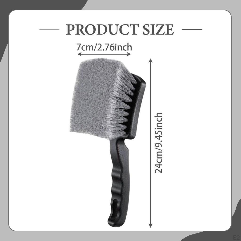 Wheel & Tire Brush Wash Professional Simple Ergonomic Handle Cleans Tires Cleaning Tool Car