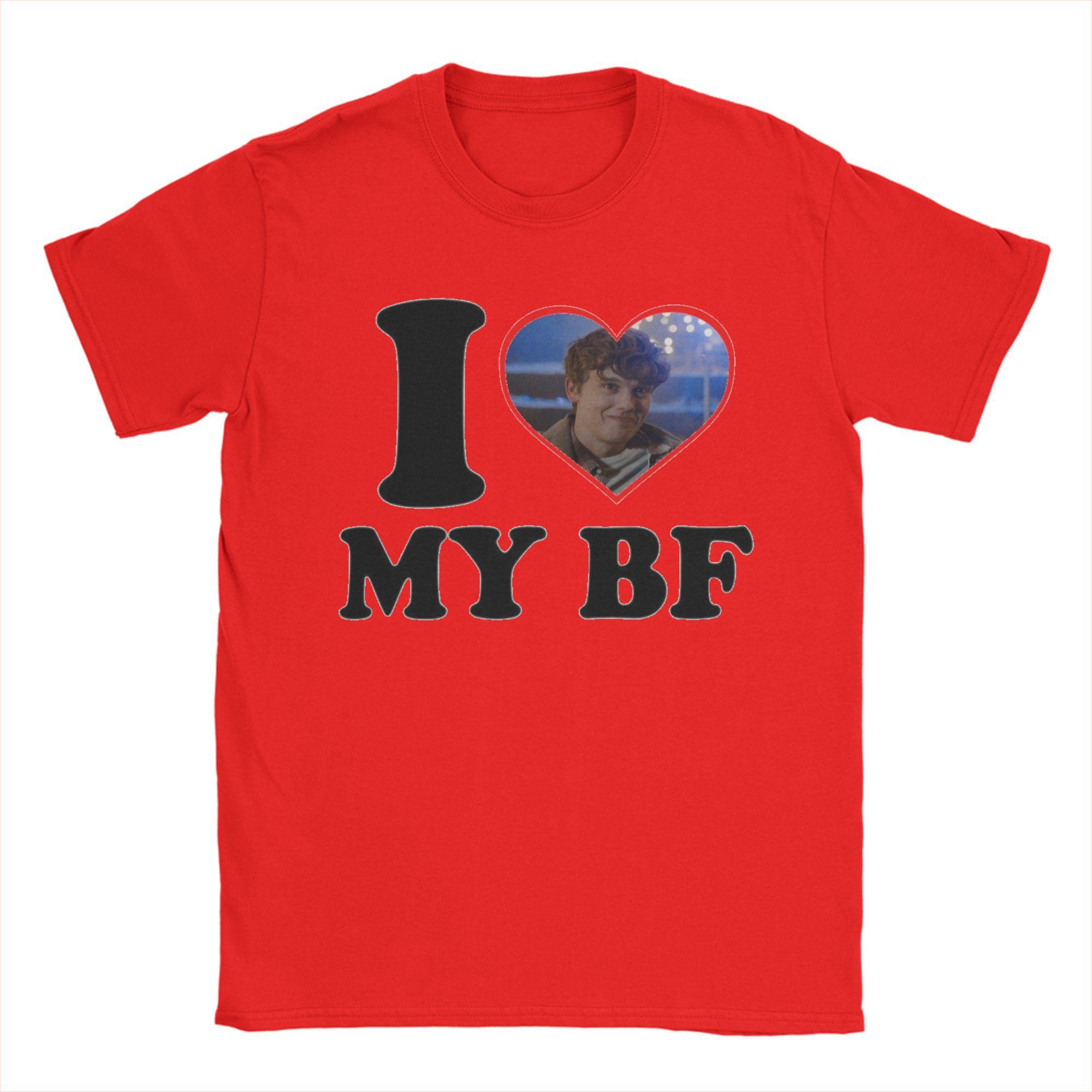 Модная футболка I Love My BF Tyler Galpin для унисекс, хлопковая футболка, одежда с коротким рукавом S