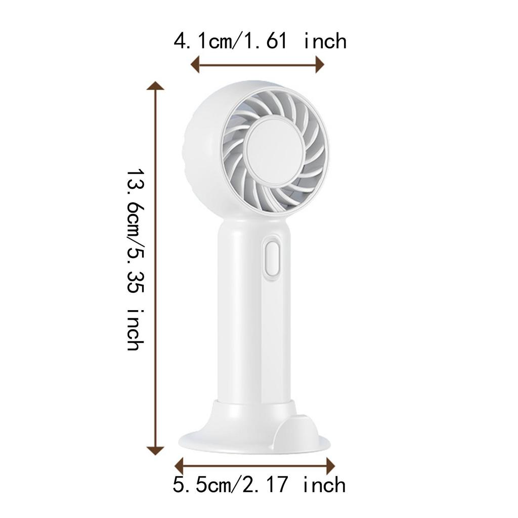 Handventilator 3 Geschwindigkeiten Einstellbar Luftkühlung Ventilator Schreibtischventilator Tragbarer Ventilator Persönlicher Ventilator für Innenbereich Arbeiten Schlafzimmer Reisen Outdoor