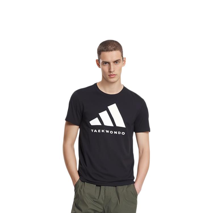 adidas T Shirt Unisex Black White adiCLTS24TKP-BW