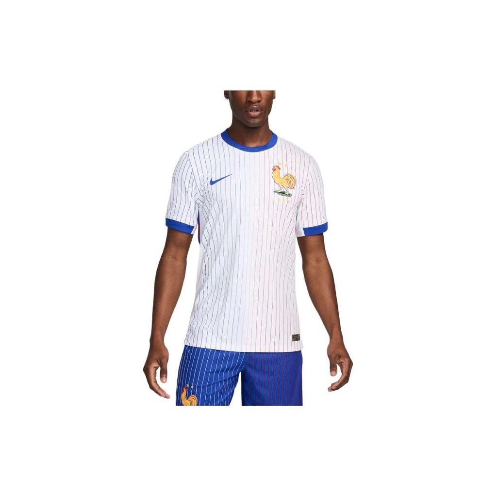 Nike Maillot FFF 2024/25 Match Away ADV Authentic Blanc/Bleu vif/Rouge université/Bleu vif Homme Streetwear FJ4260-100