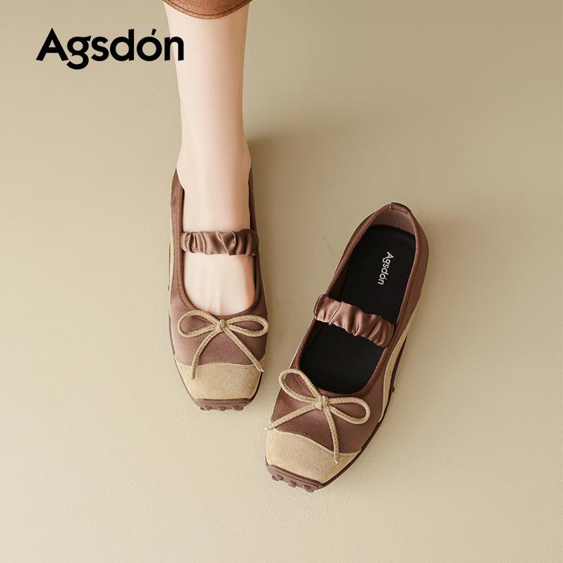 Augustus Denboken single shoes women's 2025 new summer casual Mary Jane shoes are beautiful and not tired of small leather shoes