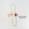 Micro-Inlaid Zircon Red Love Bracelet Women'S Niche Design Sense Adjustable Temperament Light Luxury Bracelet