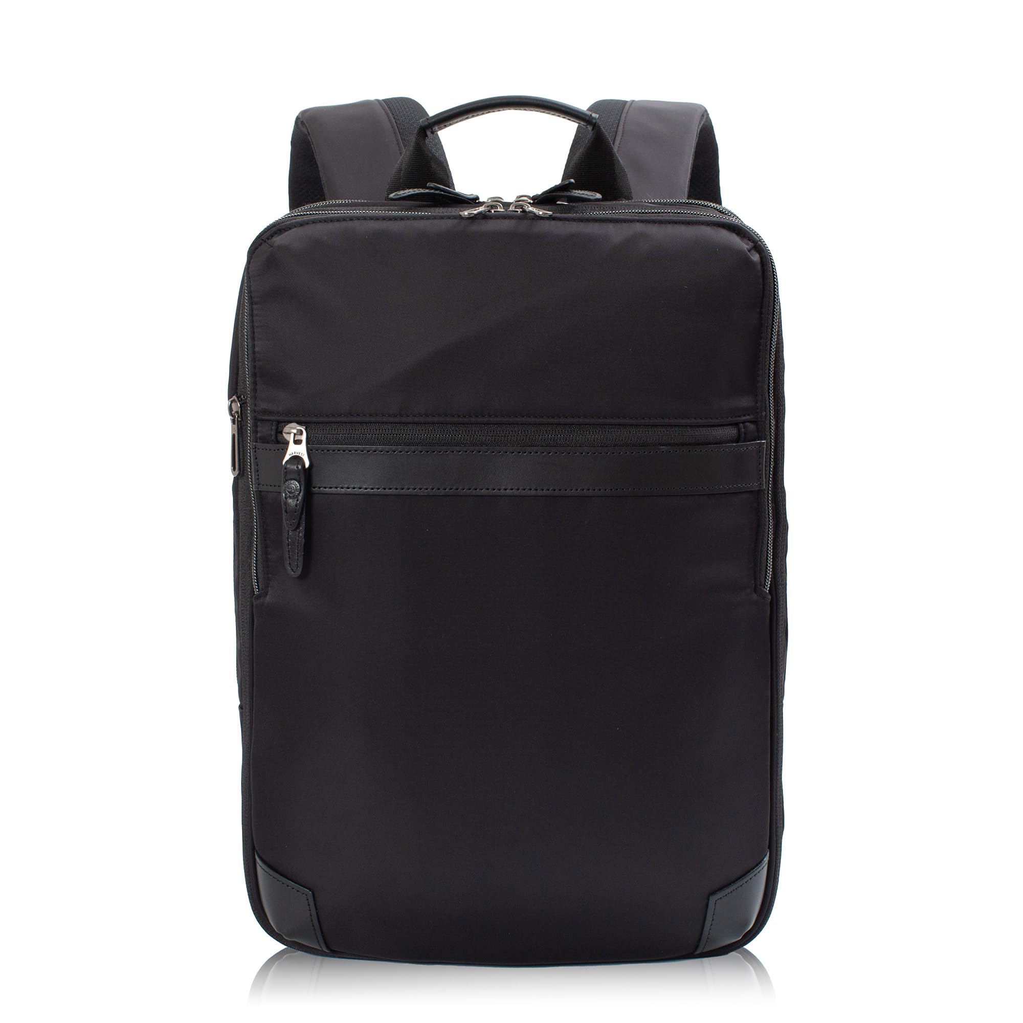 

Moustache Business Laptop A4 Expandable Nylon Men s Backpack, 14-inch Storage, Size, Gusset, High-Density Twill, BNO-2870 (Black)