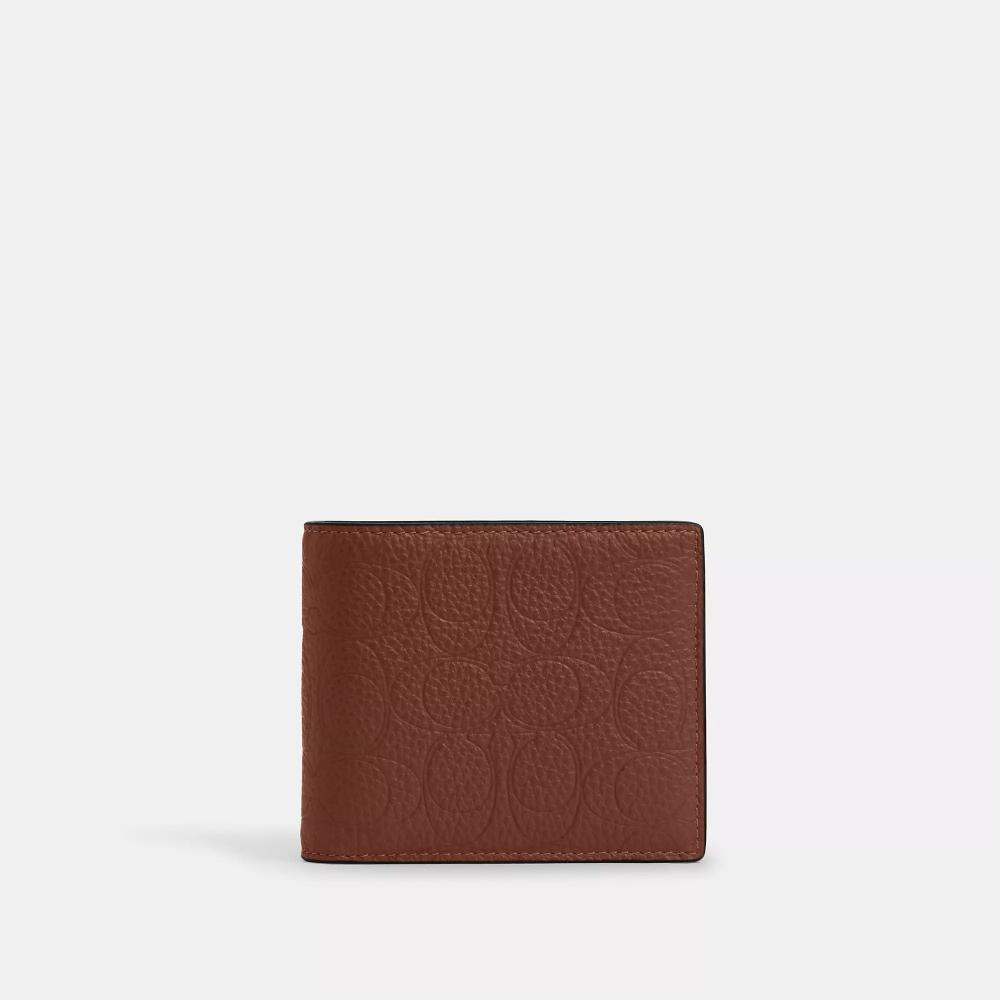 Coach 3 In 1 Wallet In Signature Leather vIntage Brown