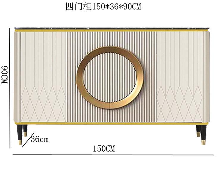 RWJ Simple Entry Door Living Room Wall Marble Storage Sideboard Cabinet Entrance Cabinet