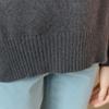 MAXZA Color Sequin Raccoon Wool Blend Mock Neck Knit Cd02qk003on