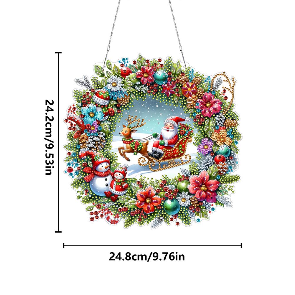 2D Flat Christmas Acrylic Special Shape Goblin DIY Diamond Painting Dots Pendant Diamond Painting Decor DIY Diamond Art Pendant