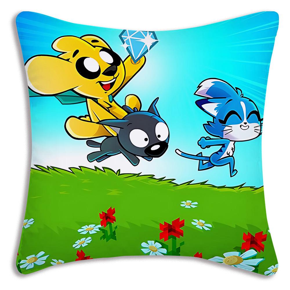 Anime For M-Mikecracks Pillow Covers Cartoon Sofa Decorative Home Double-sided Printing Short Plush Cute Cushion Cover