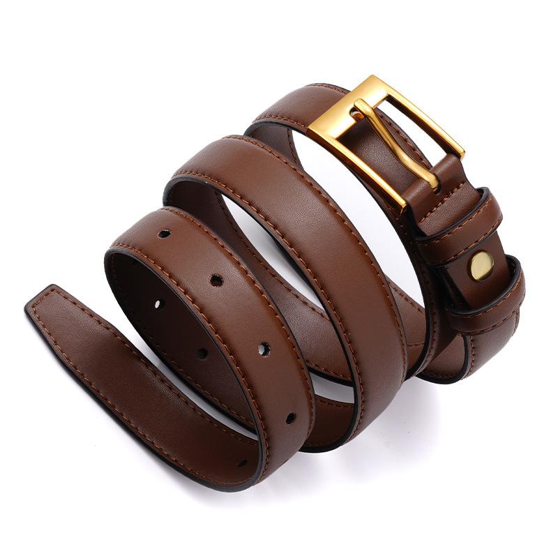 A New Trend In Fashion for Women: A Slimming Formal Belt with A Pin Buckle, A Versatile Korean-style Women's Belt