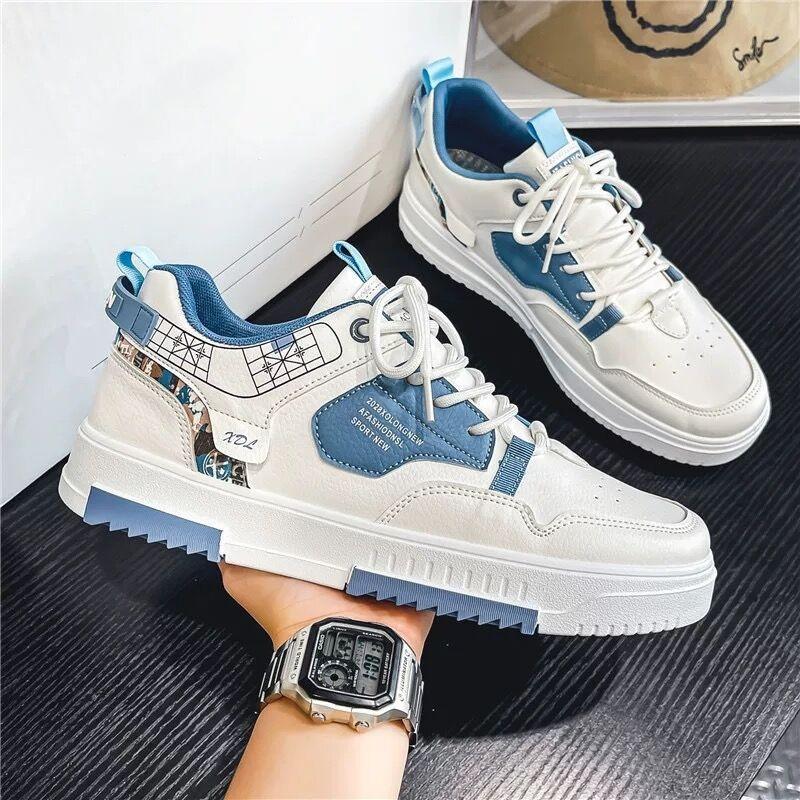 Men's Shoes Summer Breathable Small White Shoes Men's Student Trend All Match Thick Soled Sports Board Shoes Fashion Shoes