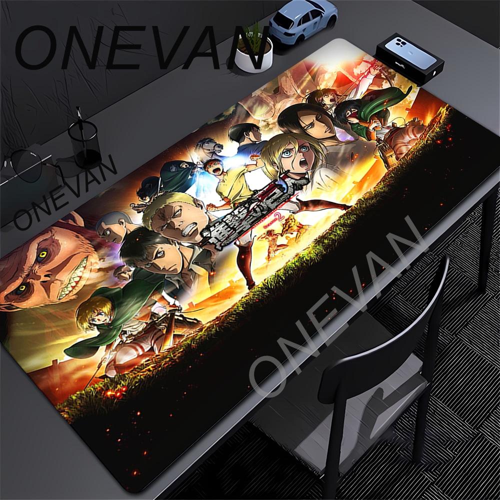 Útok Titánů Anime Velká Podložka pod Myš s Zámkovým Okrajem Počítačová Podložka pod Myš XXL S Herní Podložka pod Myš Herní Podložka pro Notebook Klávesnici Podložky pod Myš Koberec