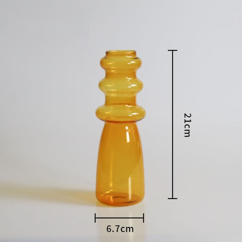 Creative Nordic Style Colored Glass Vases Perfect for Home Living Room Decorations Flower Arrangements Water Nourishing Vases