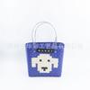 Plastic woven vegetable basket large capacity animal handbag vacation beach bag cartoon shape storage