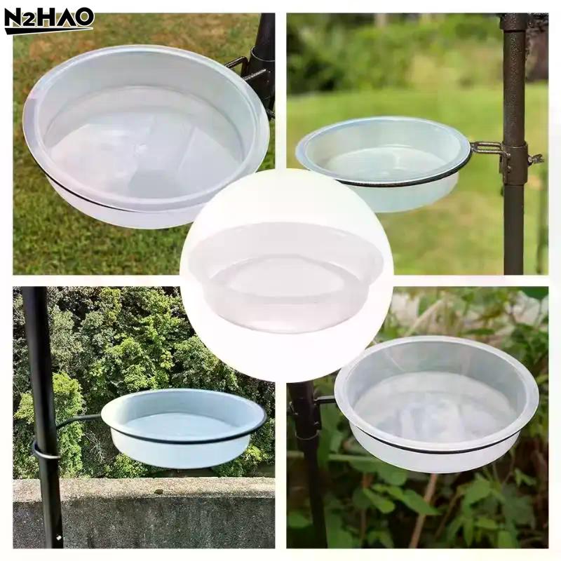 Vogelfutter Napf Transparent Rund Vogel Futterspender Einfach Vogel Komfortabel Zubehör Futterplatz Und Modisch Bieten
