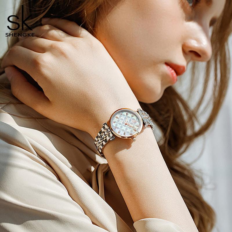 Ladies Watch Female Feeling Watch Steel Belt Waterproof Guangzhou Watch Female Watch Watch 0136