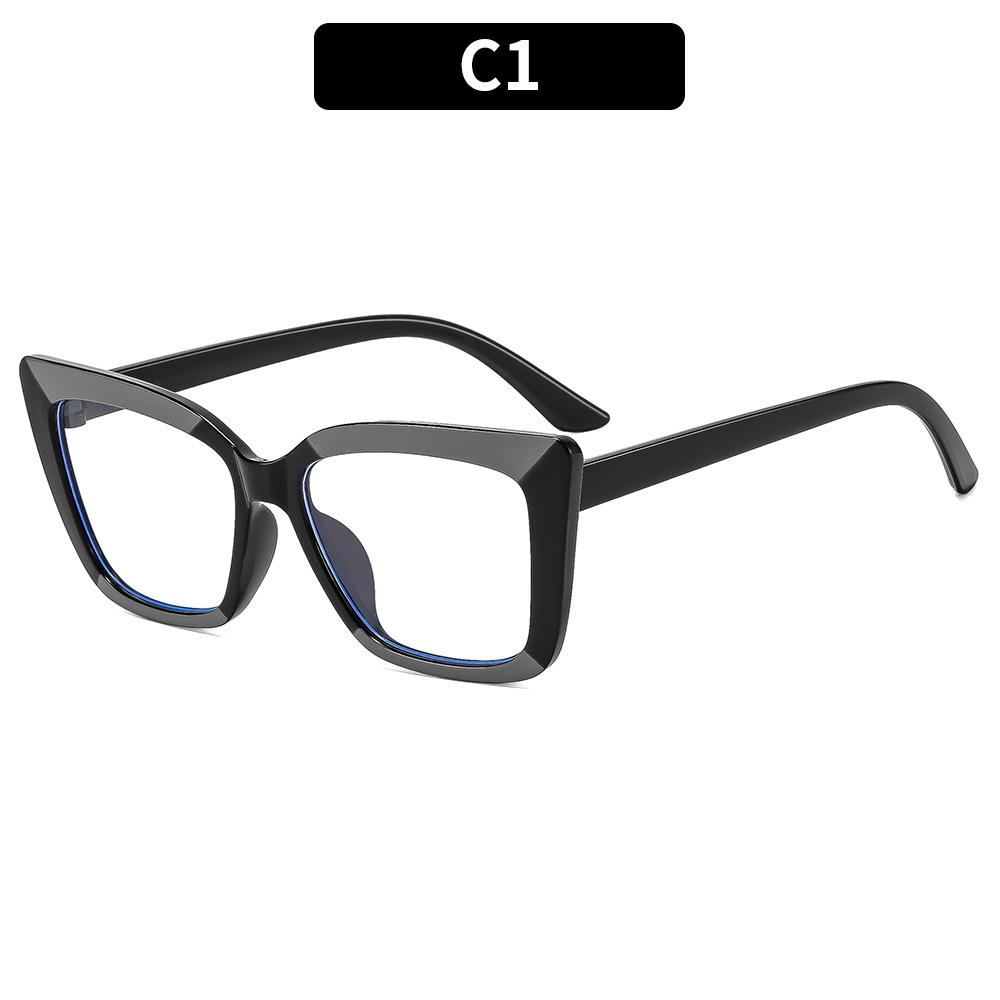 Women s eyeglasses - unisex fashion square cat-eye glasses