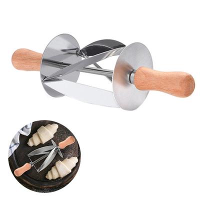 Rollschneider aus Edelstahl zur Herstellung von Croissants, Brotteigmesser, Backwerkzeug