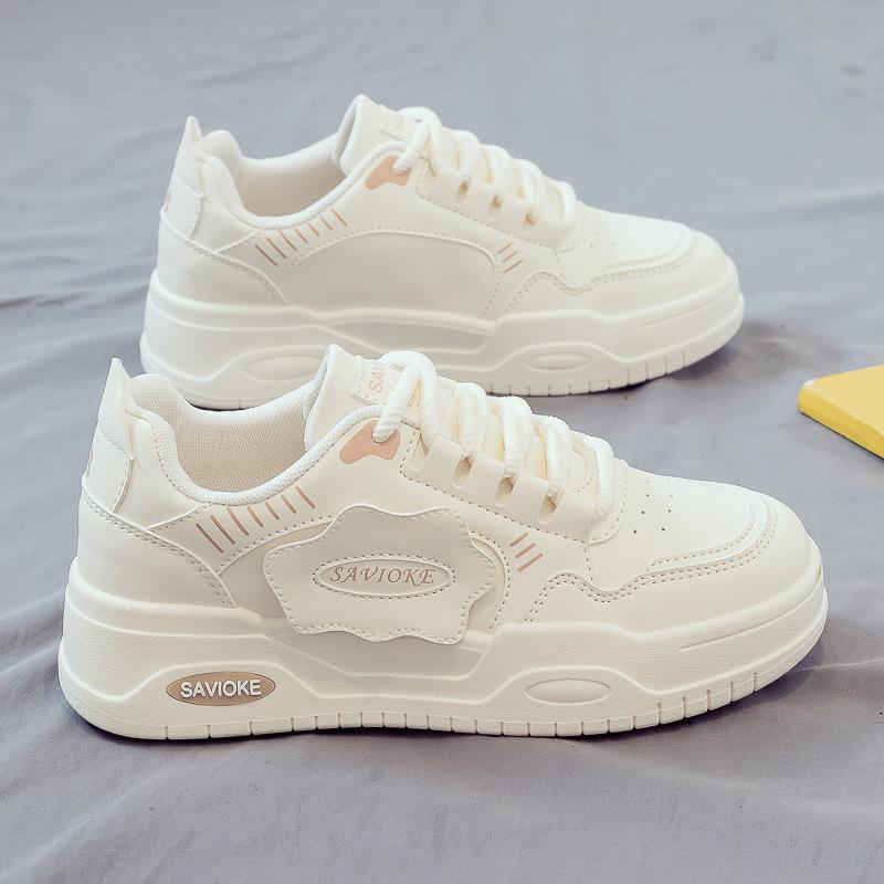 Autumn New Little White Shoes Women's Shoes Versatile Casual Sports Shoes Thick Baseplate Shoes Spring and Autumn