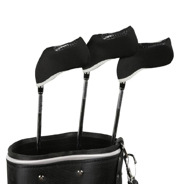 10Pcs Golf Head Headcovers with Window Display, Neoprene Golf Iron Head Covers