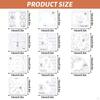 11x Free Motion Quilting Templates 3mm for Domestic Sewing Machine Beginners