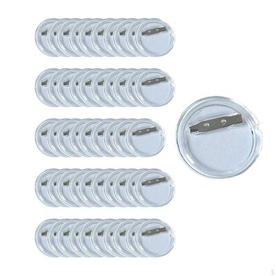 50 Stück Button-Anstecknadeln, maschinell, rund, Geschenk, Acryl, Geschenk, Unisex, Versorgungskomponenten